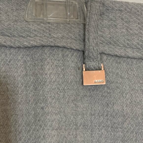 RESERVED BCBGMaxAzria Grey Wool Cropped Carrie Pants Size 4 - Picture 2 of 11